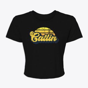 Catlin Illinois Sublime Sunset Women's Crop Top