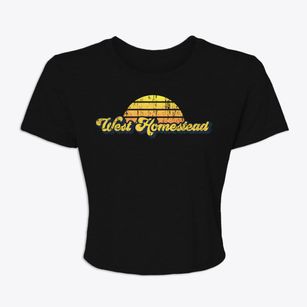 West Homestead Pennsylvania Sublime Sunset Women's Crop Top