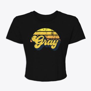 Gray Tennessee Sublime Sunset Women's Crop Top