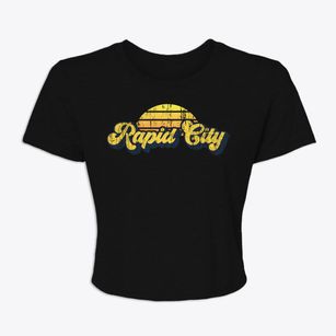 Rapid City Michigan Sublime Sunset Women's Crop Top