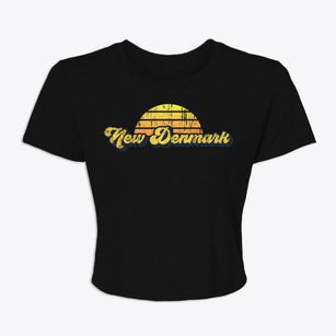 New Denmark Wisconsin Sublime Sunset Women's Crop Top