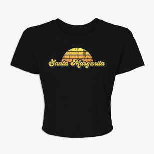 Santa Margarita California Sublime Sunset Women's Crop Top