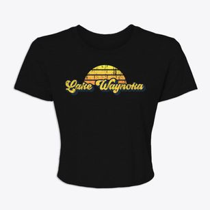Lake Waynoka Ohio Sublime Sunset Women's Crop Top