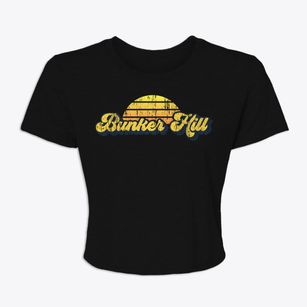 Bunker Hill Indiana Sublime Sunset Women's Crop Top
