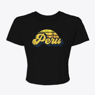 Peru Massachusetts Sublime Sunset Women's Crop Top