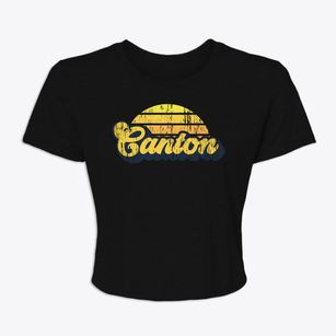 Canton Massachusetts Sublime Sunset Women's Crop Top