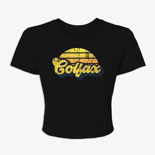 Colfax Indiana Sublime Sunset Women's Crop Top