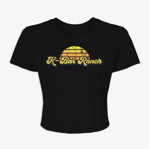 K-bar Ranch Texas Sublime Sunset Women's Crop Top