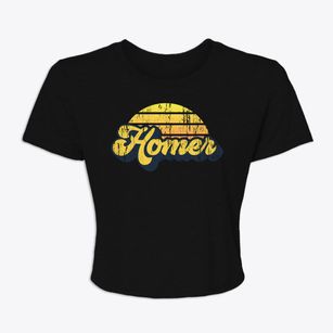 Homer Nebraska Sublime Sunset Women's Crop Top