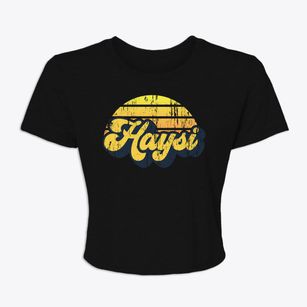 Haysi Virginia Sublime Sunset Women's Crop Top