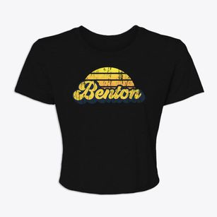 Benton California Sublime Sunset Women's Crop Top