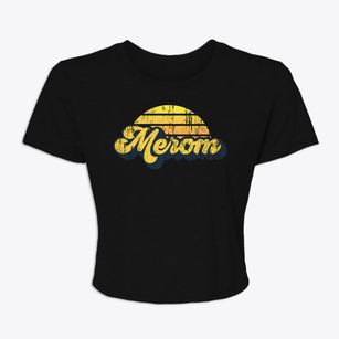 Merom Indiana Sublime Sunset Women's Crop Top
