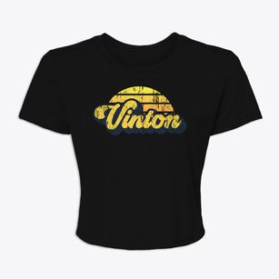 Vinton Ohio Sublime Sunset Women's Crop Top