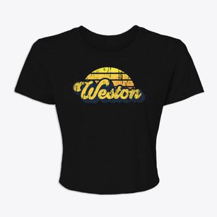 Weston Maine Sublime Sunset Women's Crop Top