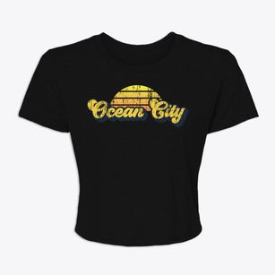 Ocean City Washington Sublime Sunset Women's Crop Top