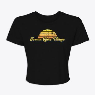 Fernan Lake Village Idaho Sublime Sunset Women's Crop Top