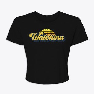 Waiohinu Hawaii Sublime Sunset Women's Crop Top