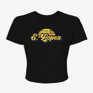 E. Lopez Texas Sublime Sunset Women's Crop Top