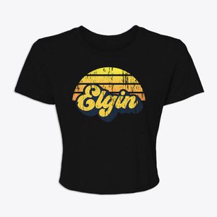 Elgin Kansas Sublime Sunset Women's Crop Top