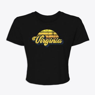 Virginia Nebraska Sublime Sunset Women's Crop Top
