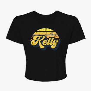 Kelly Wyoming Sublime Sunset Women's Crop Top