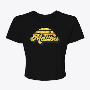 Malibu California Sublime Sunset Women's Crop Top