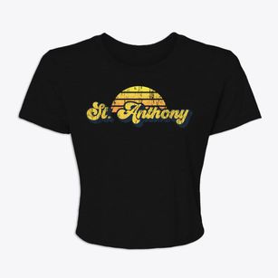 St. Anthony Minnesota Sublime Sunset Women's Crop Top