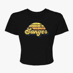 Sanger Texas Sublime Sunset Women's Crop Top