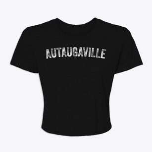 Autaugaville Alabama Timeless Retro Women's Crop Top