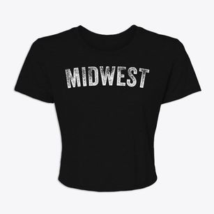 Midwest Wyoming Timeless Retro Women's Crop Top