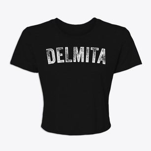 Delmita Texas Timeless Retro Women's Crop Top