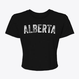 Alberta Minnesota Timeless Retro Women's Crop Top