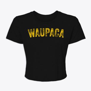 Waupaca Wisconsin Timeless Retro Women's Crop Top
