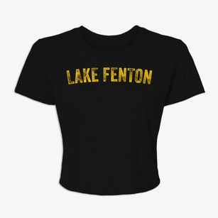 Lake Fenton Michigan Timeless Retro Women's Crop Top
