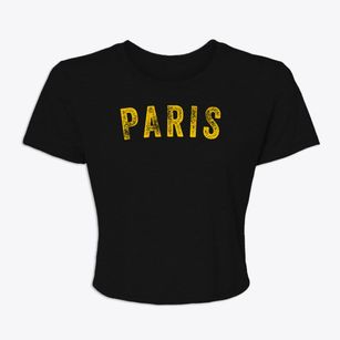 Paris Maine Timeless Retro Women's Crop Top
