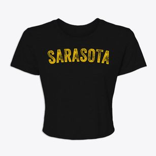 Sarasota Florida Timeless Retro Women's Crop Top