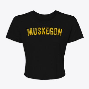 Muskegon Michigan Timeless Retro Women's Crop Top
