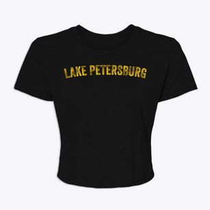Lake Petersburg Illinois Timeless Retro Women's Crop Top