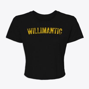 Willimantic Maine Timeless Retro Women's Crop Top