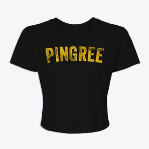 Pingree North Dakota Timeless Retro Women's Crop Top