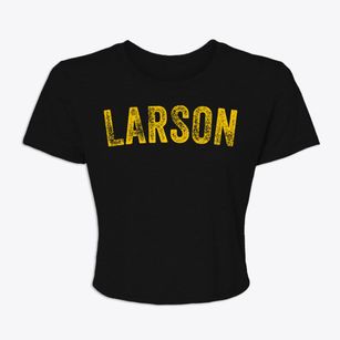 Larson North Dakota Timeless Retro Women's Crop Top