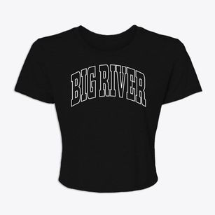 Big River California Trendy Block Women's Crop Top