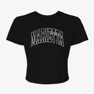 Marietta Minnesota Trendy Block Women's Crop Top