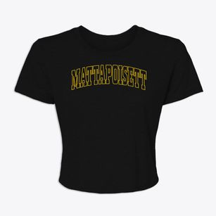 Mattapoisett Massachusetts Trendy Block Women's Crop Top