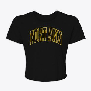 Fort Ann New York Trendy Block Women's Crop Top