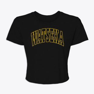 Watseka Illinois Trendy Block Women's Crop Top