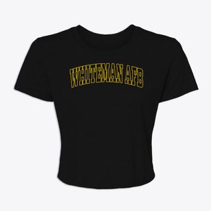 Whiteman Afb Missouri Trendy Block Women's Crop Top