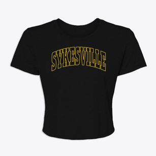 Sykesville Maryland Trendy Block Women's Crop Top