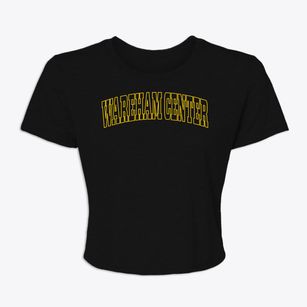 Wareham Center Massachusetts Trendy Block Women's Crop Top