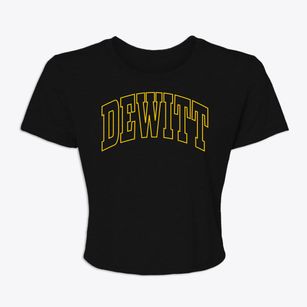 Dewitt Arkansas Trendy Block Women's Crop Top